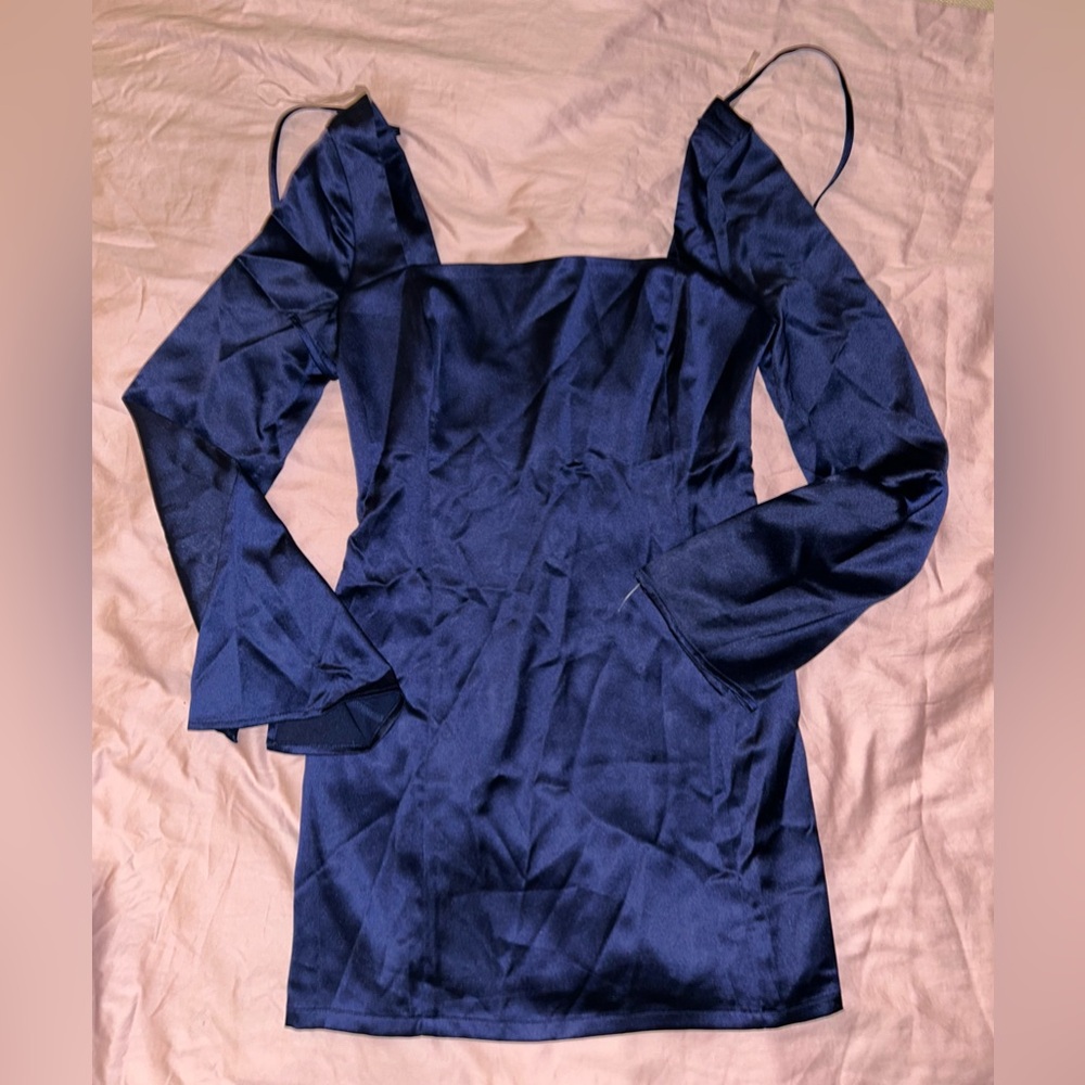 Wild Fable Navy Long Sleeve Dress
